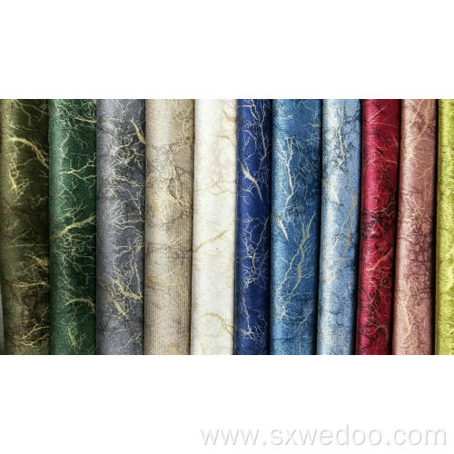 100% Polyester Printed Bronzed Dyeing Velvet Sofa Fabric